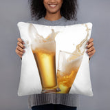 Find Beer Accent Throw Pillow