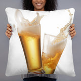Find Beer Accent Throw Pillow