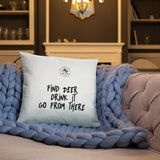Find Beer Accent Throw Pillow